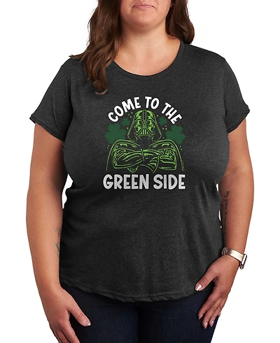 Hybrid Apparel Plus Star Wars St. Patrick's Day Darth Vader Short-Sleeve Graphic T-Shirt