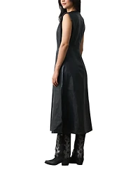 Velez Women's Liora Semi Fitted Leather Dress