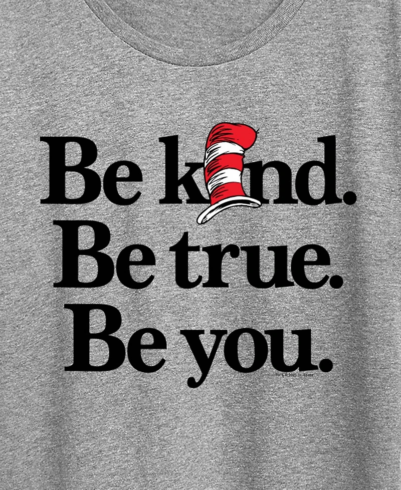 Hybrid Apparel Plus Dr. Seuss Cat The Hat Be You Printed Crewneck T-Shirt