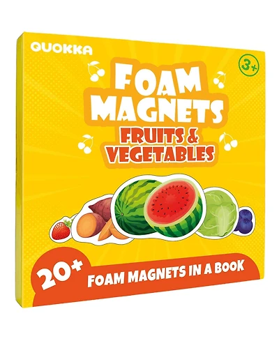 Quokka Travel Magnetic Puzzles for Toddlers 1-3 – 20+Pcs Fruits Game with Extra-Long Play Book