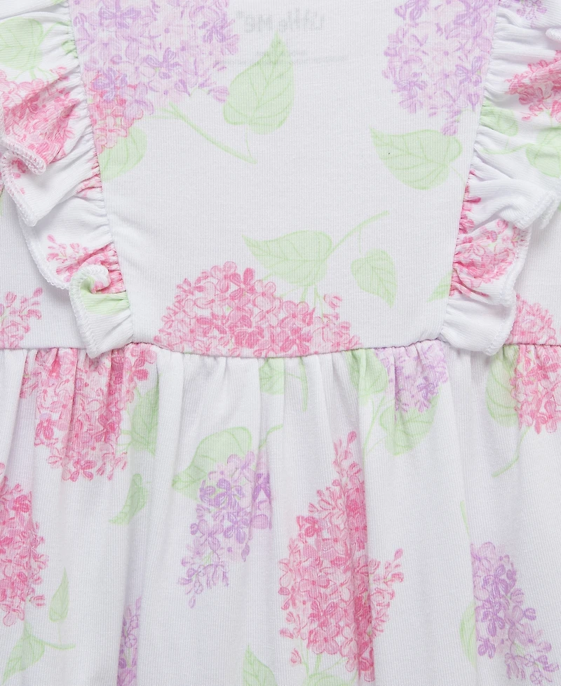 Little Me Baby Girls' Dainty Lilac Print Rompers, 2-Piece Set