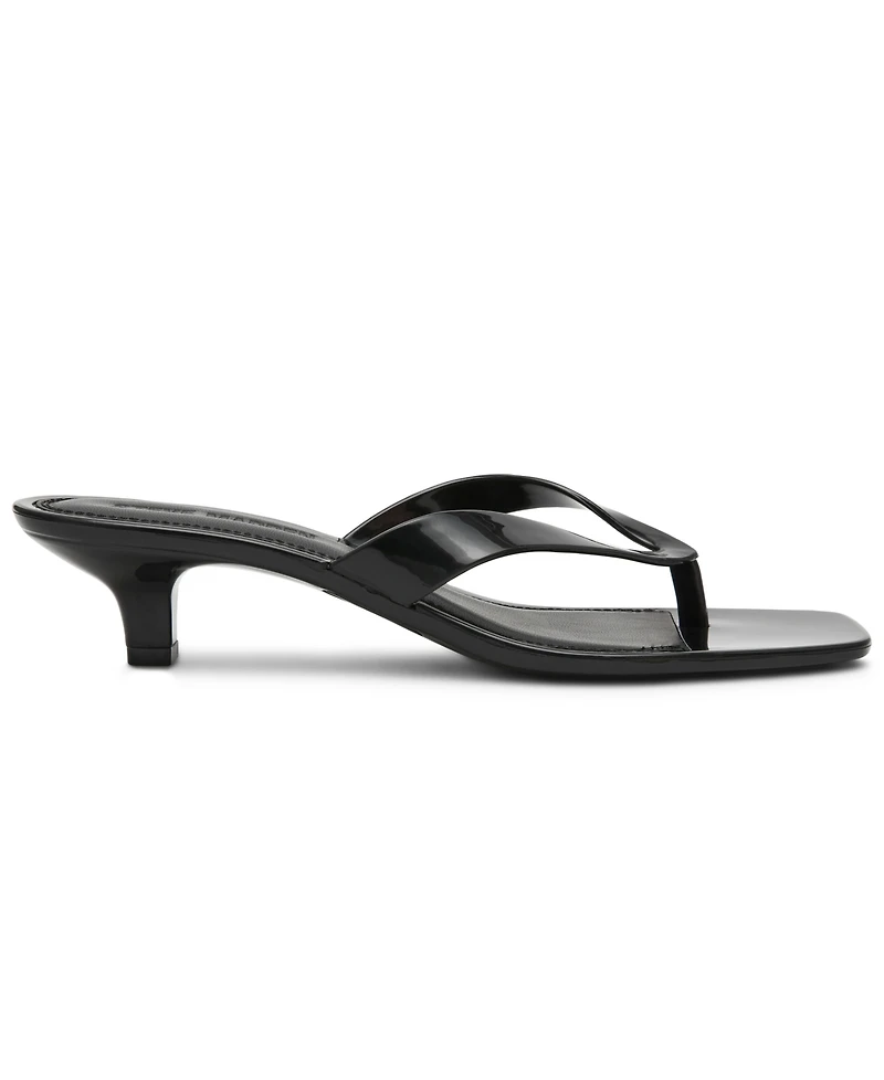 Steve Madden Women's Tracie-j Kitten-Heel Jelly Thong Sandals