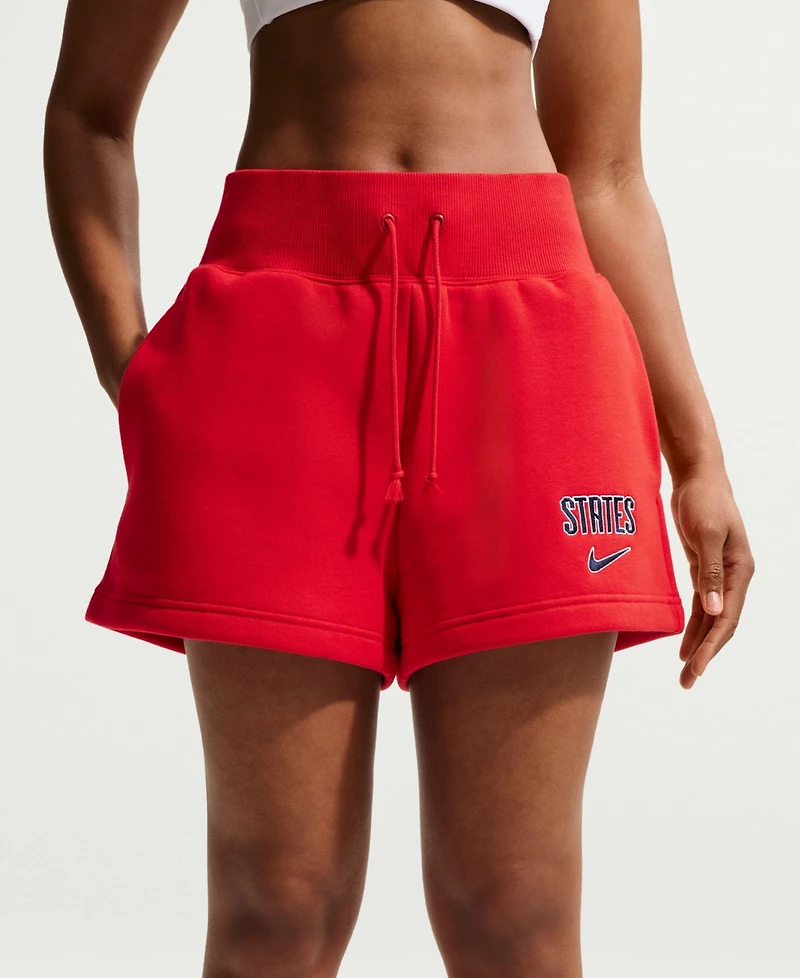Nike Women's Usmnt Phoenix High-Waisted Shorts