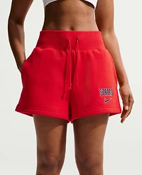 Nike Women's Usmnt Phoenix High-Waisted Shorts