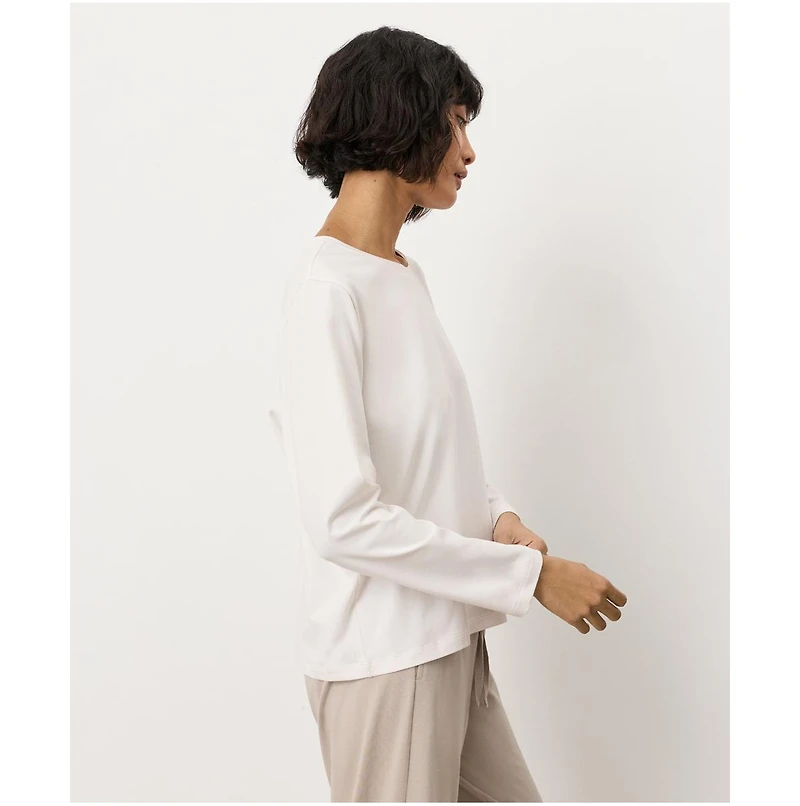 Pact Women's Organic Cotton Luxe Signature Long Sleeve Tee