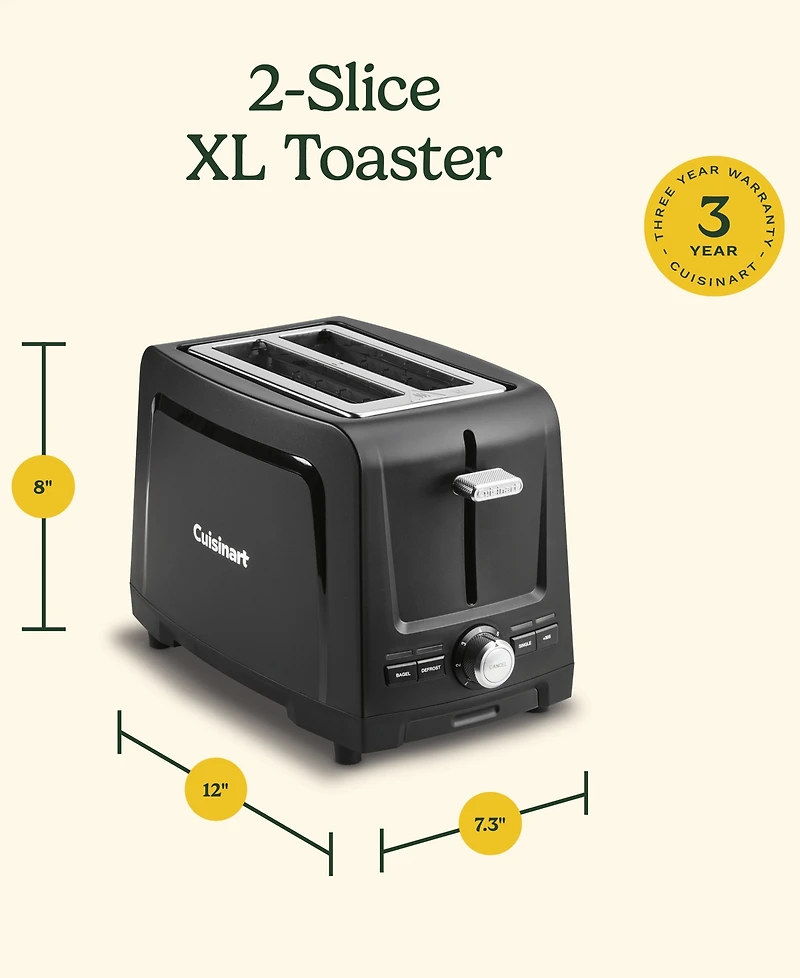 Cuisinart 2-Slice Xl Slot Toaster