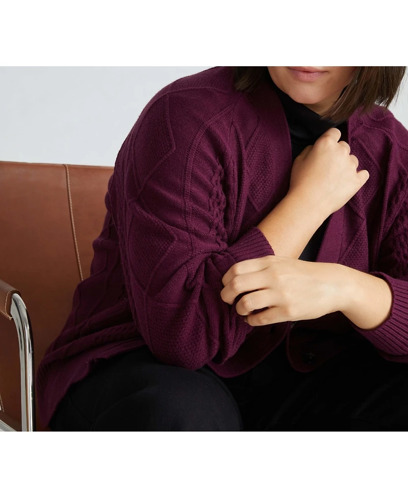 Universal Standard Plus Cable Knit Cardigan