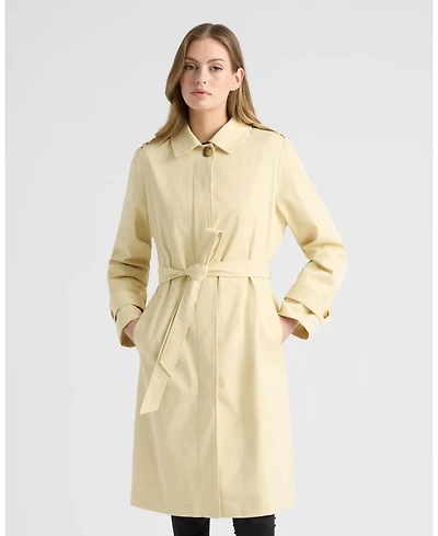 Ellen Tracy Women's Double Breasted Trench Coat