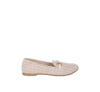 London Rag Women's Drairi Horsebit Detail Tweed Loafers