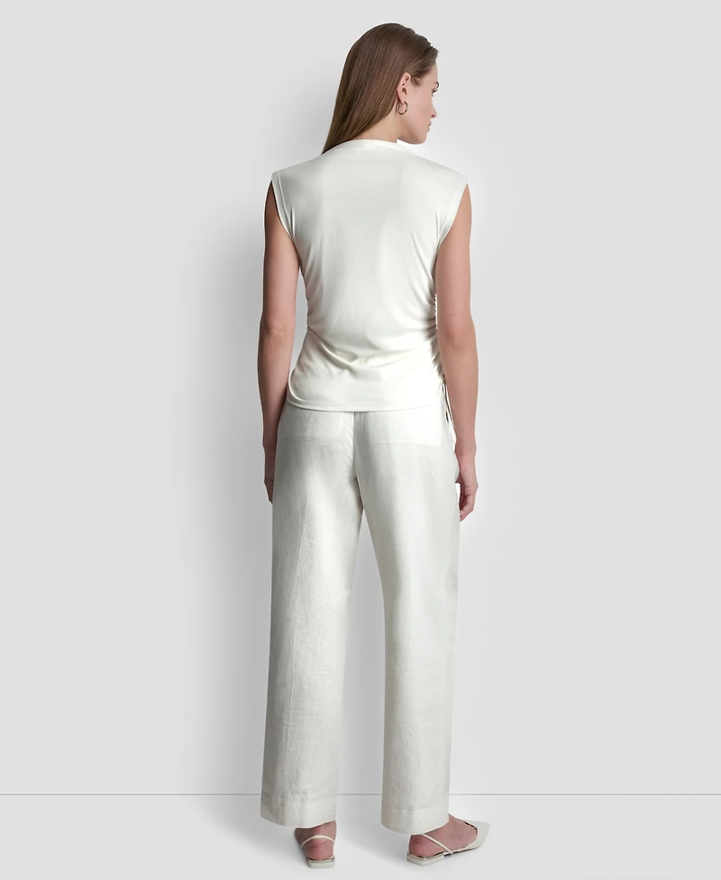 Dkny Women's Sleeveless Pique Top