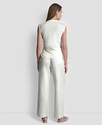 Dkny Women's Sleeveless Pique Top