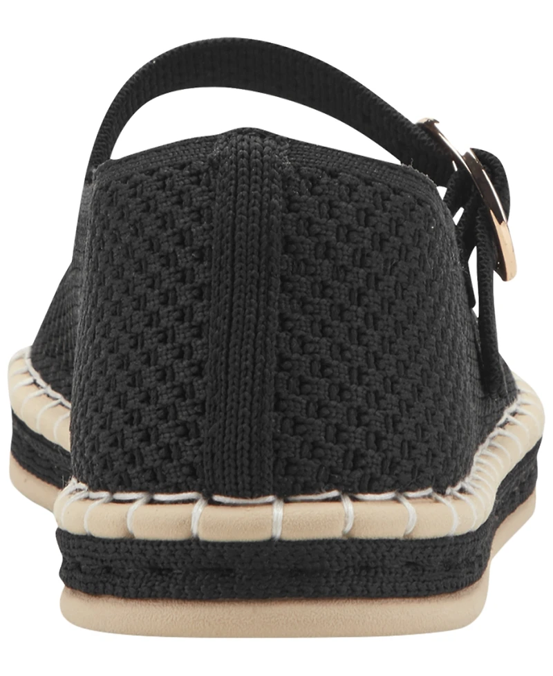 Easy Spirit Women's Francene Knit Mary Jane Espadrille Flats