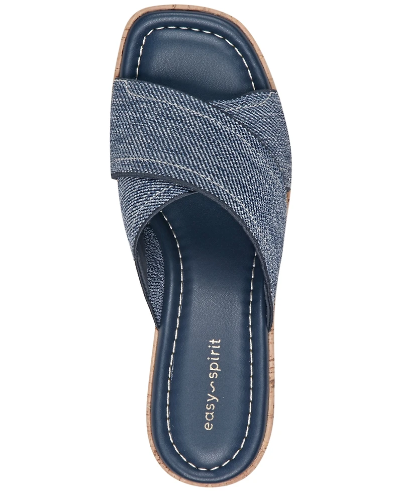 Easy Spirit Women's Fawn Slip-On Platform Sandals