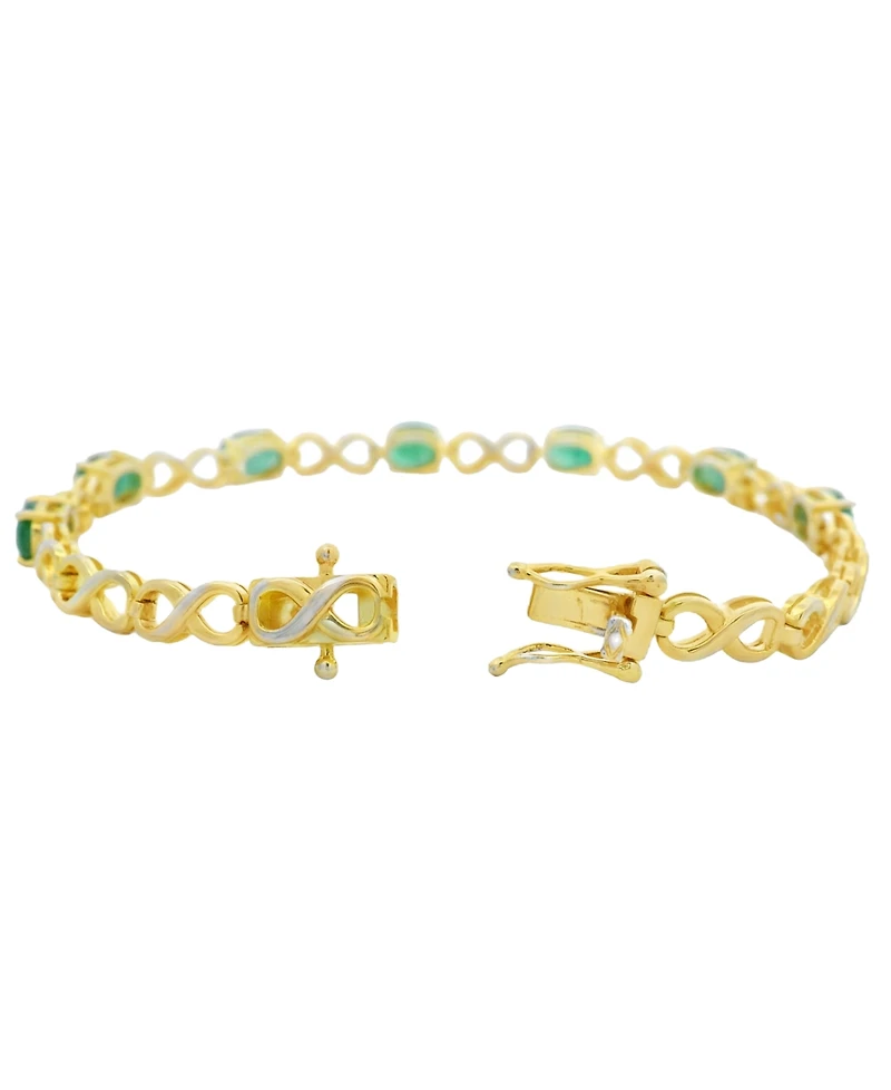 Macy's Ruby (7 ct. t.w.) Bracelet Sterling Silver (Also Available Emerald)