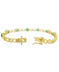 Macy's Ruby (7 ct. t.w.) Bracelet Sterling Silver (Also Available Emerald)