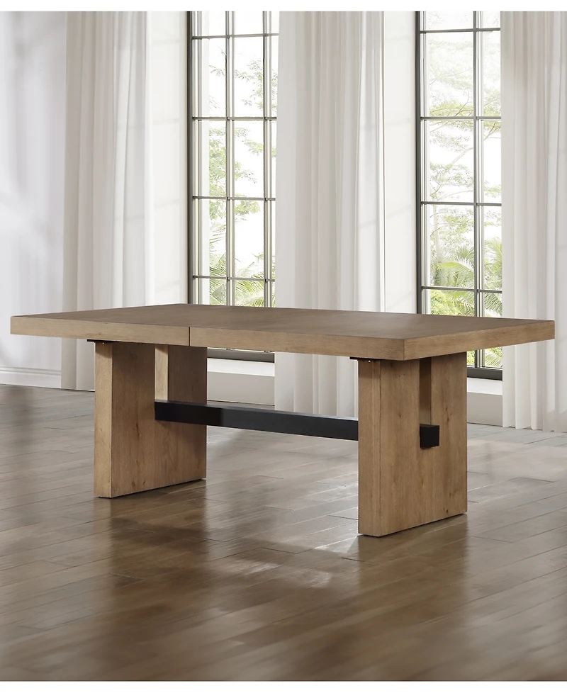 Macai 42" Wood Rectangular Dining Table