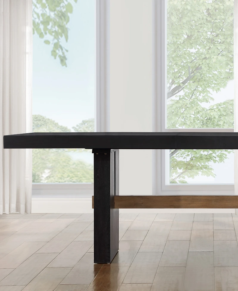 Macai 42" Wood Rectangular Dining Table