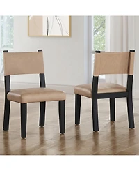 Macai -Pc. Faux Leather Side Chair Set