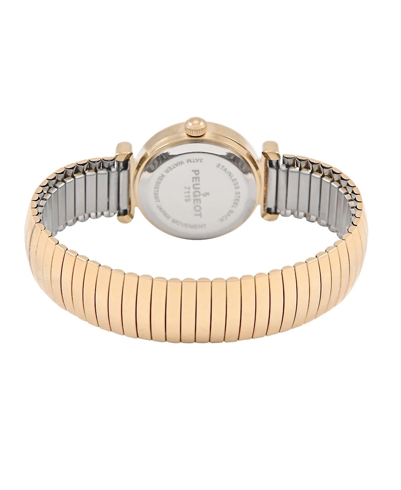 Peugeot Women's Round 25mm Easy-Read Expansion Bracelet Watch