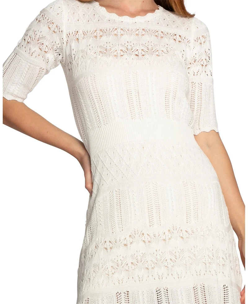 Belle & Bloom Women's Everbloom Crochet Mini Dress