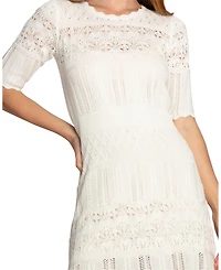 Belle & Bloom Women's Everbloom Crochet Mini Dress