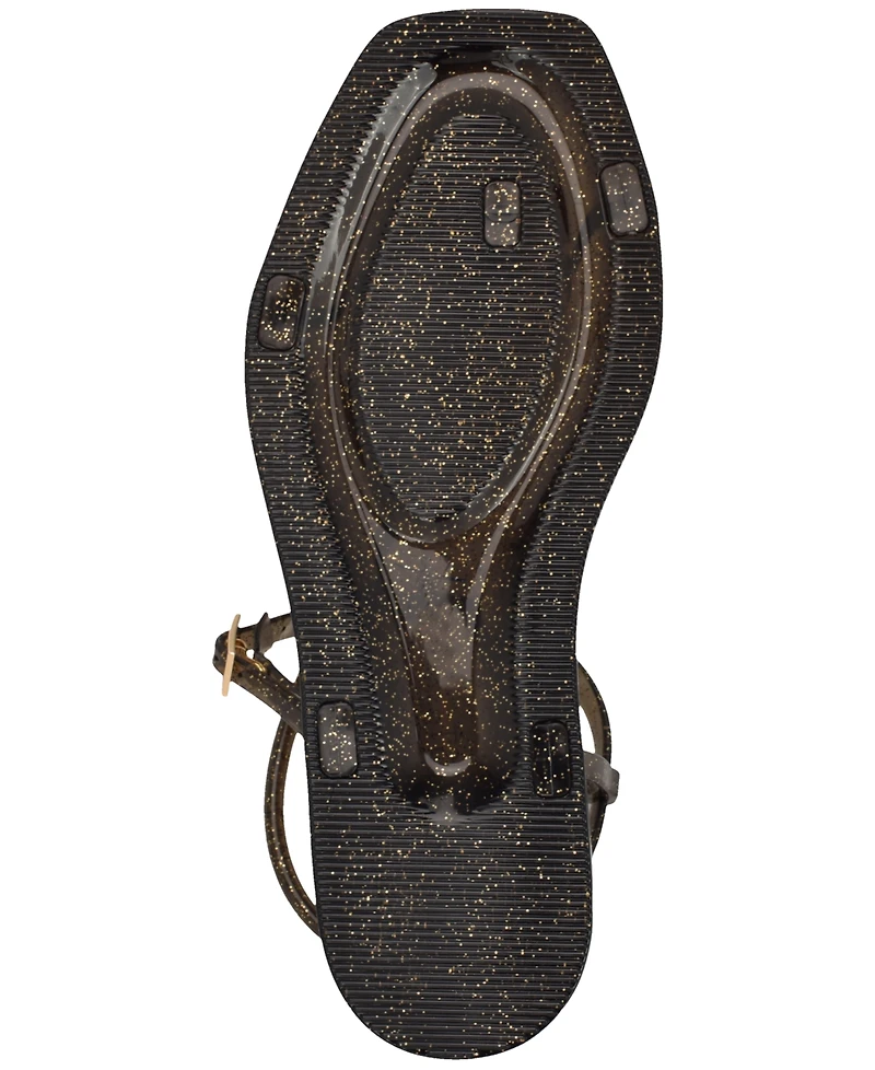 Nine West Women's Shells Jelly Strappy Flat Sandals