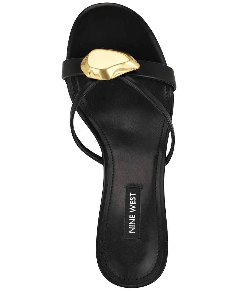 Nine West Women's Ernise Ornamented Slip-On Sandals