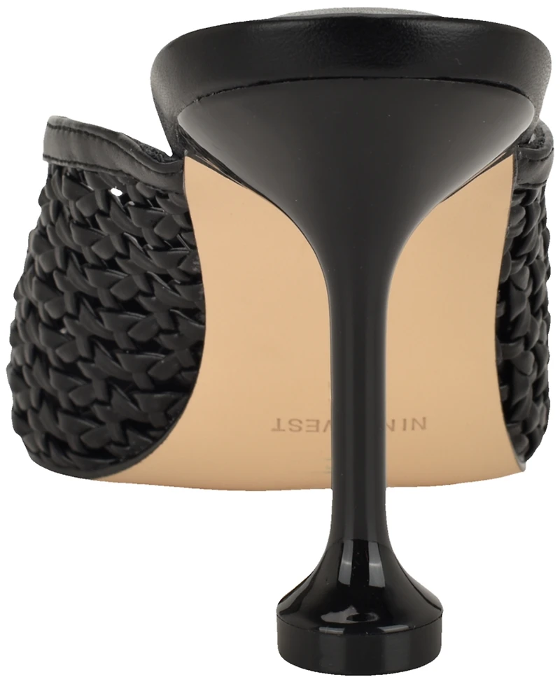 Nine West Women's Grasso Woven Dress Mules Pumps