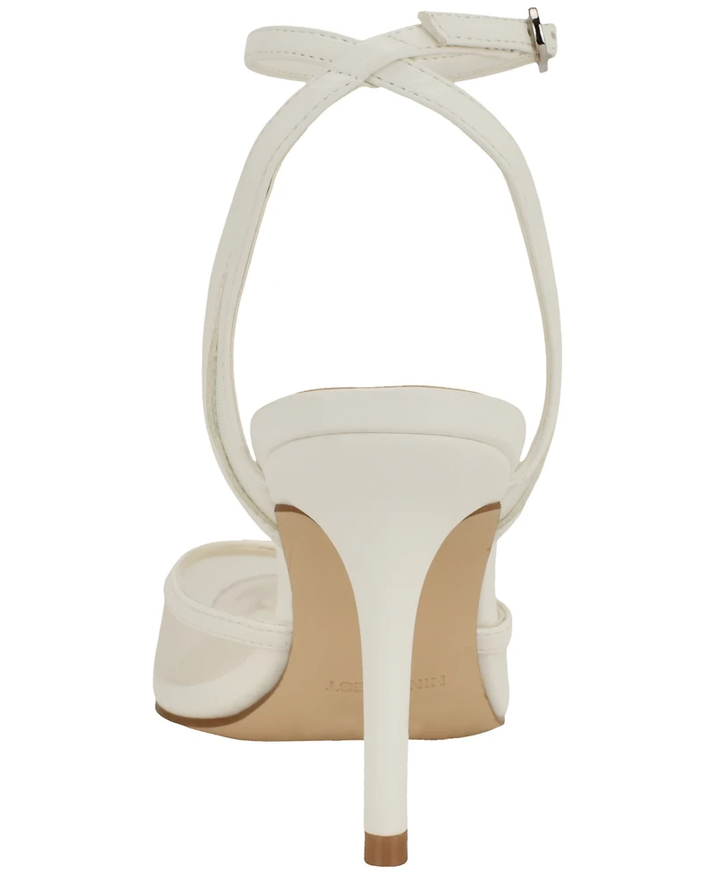 Nine West Women's Gullia Mesh Ankle Strap Dress Pumps