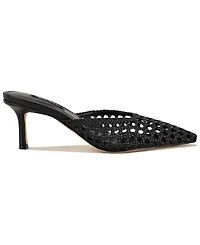 Nine West Women's Camenlaw Woven Kitten Heel Mules Pumps