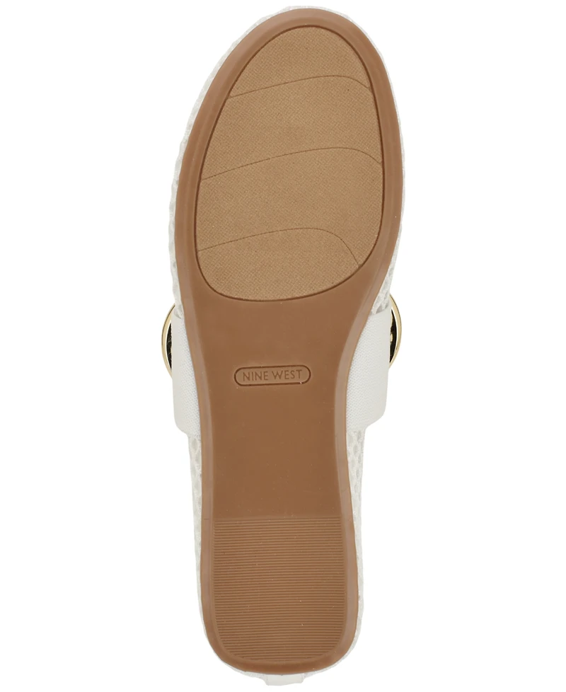 Nine West Women's Dorra Mesh Ornamented Dress Flats