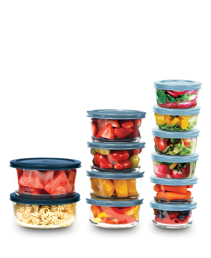 24 Pc Glass Containers