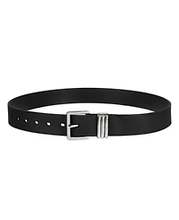 Tommy Hilfiger Women's Triple-Metal Strap Keeper Casual Leather Belt
