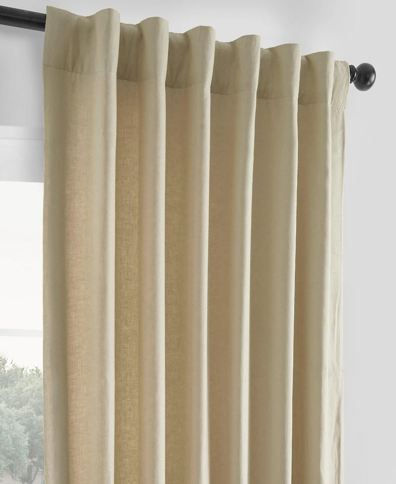 Half Price Drapes French Linen Room Darkening Curtain
