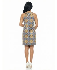 24seven Comfort Apparel Women's and Plus Maternity Sleeveless Keyhole Dress