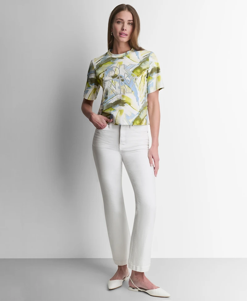 Dkny Women's Crewneck Short-Sleeve Top