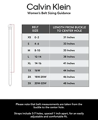 Calvin Klein Women's Modern Asymmetrical Buckle Dress Belt