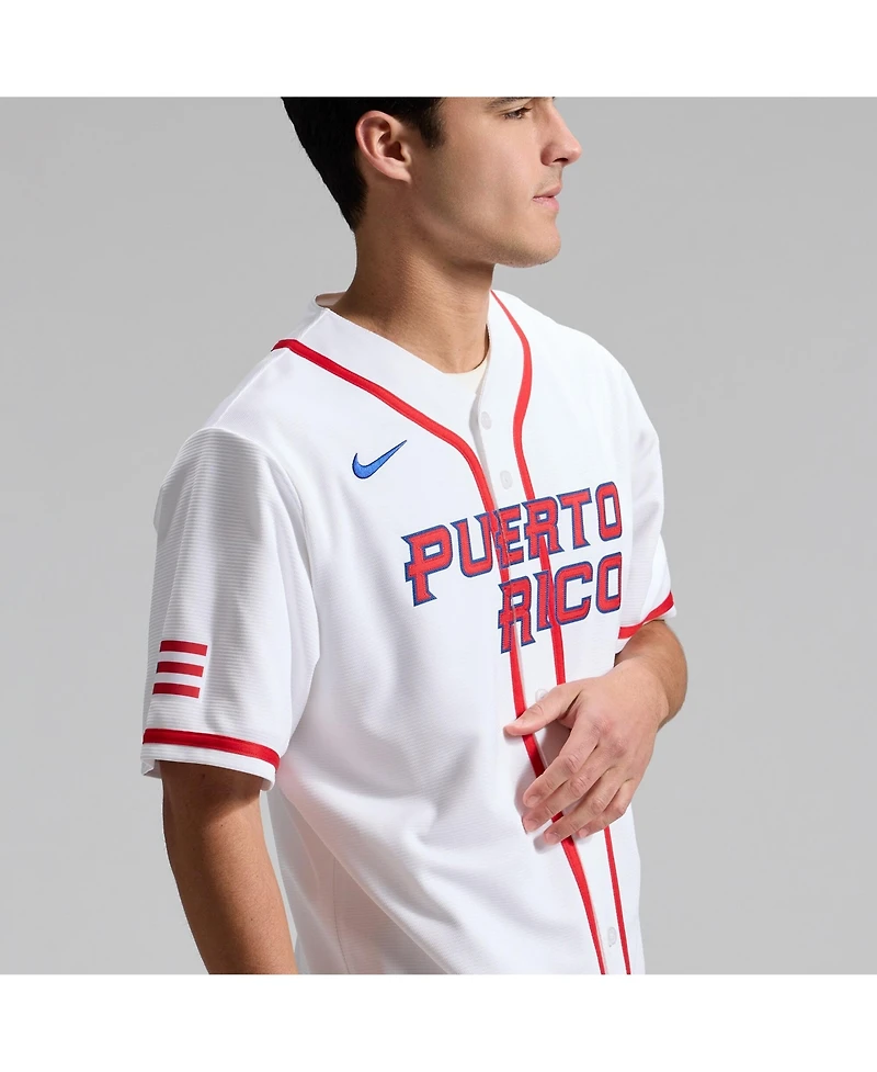 Nike Men's White Puerto Rico Baseball 2026 World Classic Stadium Jersey