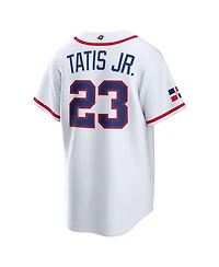 Nike Men's Fernando Tatis Jr. White Dominican Republic Baseball 2026 World Baseball Classic Stadium Jersey