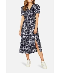 Yumi Women's Spot Midi Tea Dress