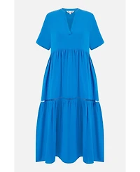 Yumi Women's Cotton Kaftan Midi Dress