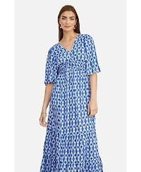 Yumi Women's Cross Over Back Maxi Dress