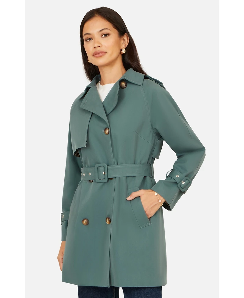Yumi Women's Belted Trench Coat