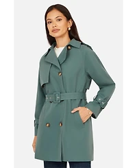 Yumi Women's Belted Trench Coat