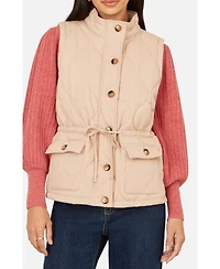 Yumi Women's Quilted Utility Gilet