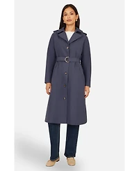 Yumi Women's Belted Long Trench Coat