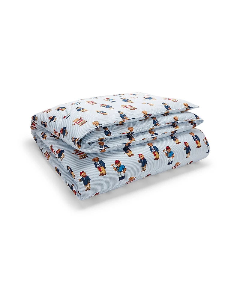 Polo Ralph Lauren Teddy Bear Stripe 3-Pc. Duvet Cover Set