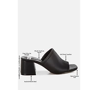 Rag and Co Womens Wuling Slip-On Soft Leather Heels