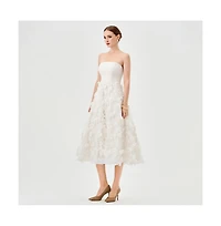 Bariano Women's Strapless Midi Dress