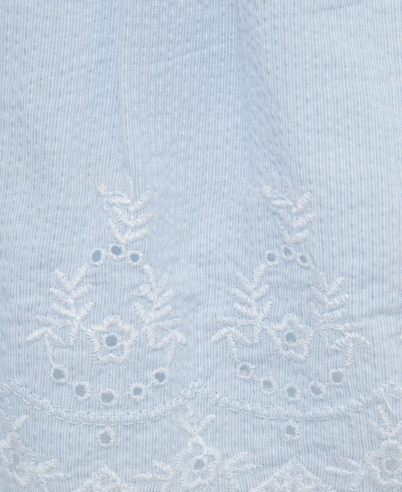 Little Me Baby Girls' Eyelet Embroidery Top, Shorts and Headband, 3-Piece Set